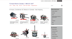 Desktop Screenshot of furnacemotors.ca