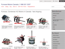 Tablet Screenshot of furnacemotors.ca